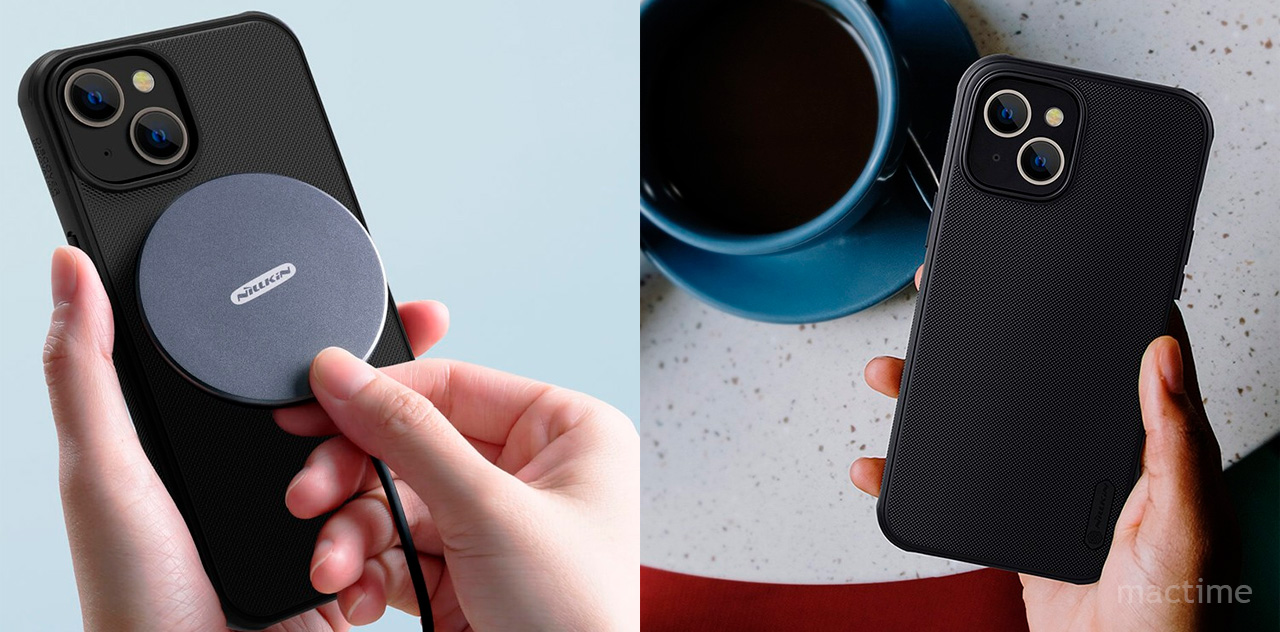 Чехол Nillkin  Frosted Shield Pro Magnetic чёрного цвета для iPhone 14